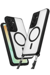 Samsung Galaxy S25 Plus Kılıf Enka Magsafe Silikon Kılıf - Siyah