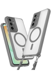 Samsung Galaxy S25 Plus Kılıf Enka Magsafe Silikon Kılıf - Titan Gri