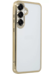 Samsung Galaxy S25 Plus Kılıf Lensli Silikon - Gold