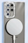 Samsung Galaxy S25 Ultra Kılıf Joke Simli Magneticsafe Kılıf - Mavi