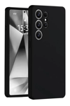 Samsung Galaxy S25 Ultra Kılıf Nano içi Kadife Silikon - Siyah