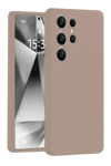Samsung Galaxy S25 Ultra Kılıf Nano içi Kadife Silikon - Pudra