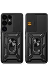 Samsung Galaxy S25 Ultra Kılıf Pars Lens Yüzüklü Silikon - Lacivert