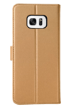Samsung Galaxy S7 Edge Trend S Plus Kapaklı Kılıf - Gold