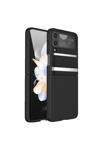 Samsung Galaxy Z Flip 3 Kılıf Belt Flip Kapak - Siyah