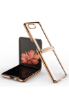 Samsung Galaxy Z Flip 4 Kılıf Fold Element Kapak - Gold