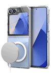 Samsung Galaxy Z Flip 6 Kılıf Magneticsafe Şeffaf Silikon - Şeffaf