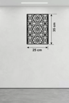 Selçuklu Yıldızı Temalı Ahşap Duvar Tablosu - 25x35 cm Lazer Kesim Dekoratif Pano