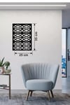 Selçuklu Yıldızı Temalı Ahşap Duvar Tablosu - 25x35 cm Lazer Kesim Dekoratif Pano