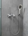 Siyah Duş Seti El Duşu Başlığı Spiral Hortum Dayanıklı Banyo Duş Aksesuarı