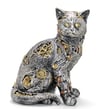 Steampunk Polyester Kedi Figürü Model 1