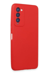Tecno Camon 18 Kılıf First Silikon - Kırmızı