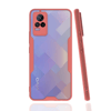 Vivo V21e Kılıf Platin Silikon - Pembe