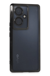 Vivo V29 Lite Kılıf Lensli Silikon - Siyah