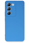 Vivo V30 Lite 4G Kılıf First Silikon - Mavi