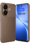 Vivo V60 Lite Auto Focus Karbon Kapak - Kahverengi