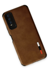 Vivo Y11S Kılıf Loop Deri Silikon - Kahverengi