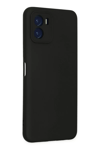 Vivo Y15S Kılıf Nano içi Kadife Silikon - Siyah