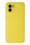 Vivo Y15S Kılıf Nano içi Kadife Silikon - Sarı