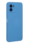 Vivo Y15S Kılıf Nano içi Kadife Silikon - Mavi