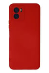 Vivo Y15S Kılıf Nano içi Kadife Silikon - Kırmızı