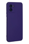 Vivo Y15S Kılıf Nano içi Kadife Silikon - Mor
