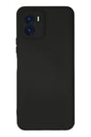 Vivo Y15S Kılıf Nano içi Kadife Silikon - Siyah