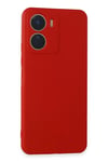 Vivo Y16 Kılıf First Silikon - Kırmızı
