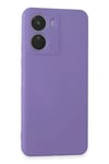 Vivo Y16 Kılıf First Silikon - Lila