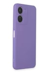 Vivo Y16 Kılıf First Silikon - Lila