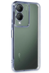 Vivo Y17S Kılıf Lensli Silikon - Açık Mavi
