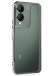 Vivo Y17S Kılıf Lensli Silikon - Gümüş