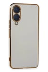 Vivo Y17S Kılıf Volet Silikon - Beyaz