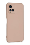 Vivo Y21S Kılıf Nano içi Kadife Silikon - Pudra