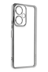 Vivo Y27 Kılıf Lensli Silikon - Gümüş