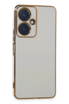 Vivo Y27 Kılıf Volet Silikon - Beyaz