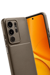 Vivo Y29 4G Auto Focus Karbon Kapak - Kahverengi