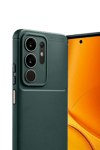 Vivo Y29 4G Auto Focus Karbon Kapak - Koyu Yeşil