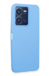 Vivo Y35 Kılıf First Silikon - Mavi