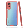 Vivo Y53S Kılıf Platin Silikon - Pembe