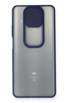 Xiaomi Mi 10T Lite Kılıf Palm Buzlu Kamera Sürgülü Silikon - Lacivert