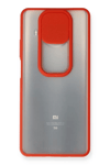 Xiaomi Mi 10T Lite Kılıf Palm Buzlu Kamera Sürgülü Silikon - Kırmızı