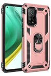 Xiaomi Mi 10T Pro Kılıf Sofya Yüzüklü Silikon Kapak - Rose