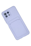 Xiaomi Mi 11 Kılıf Kelvin Kartvizitli Silikon - Lila