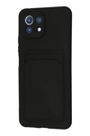 Xiaomi Mi 11 Kılıf Kelvin Kartvizitli Silikon - Siyah