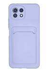 Xiaomi Mi 11 Kılıf Kelvin Kartvizitli Silikon - Lila
