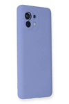 Xiaomi Mi 11 Kılıf Nano içi Kadife Silikon - Lila