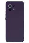 Xiaomi Mi 11 Kılıf Nano içi Kadife Silikon - Mor
