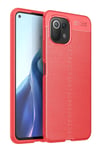 Xiaomi Mİ 11 Lite Kılıf Auto Focus Kapak - Kırmızı