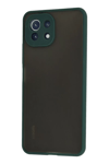 Xiaomi Mİ 11 Lite Kılıf Montreal Silikon Kapak - Yeşil